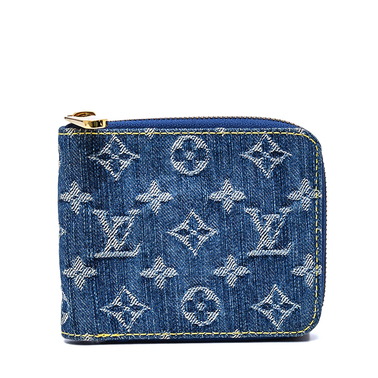 Louis Vuitton - Blue Monogram Denim Zippy Wallet